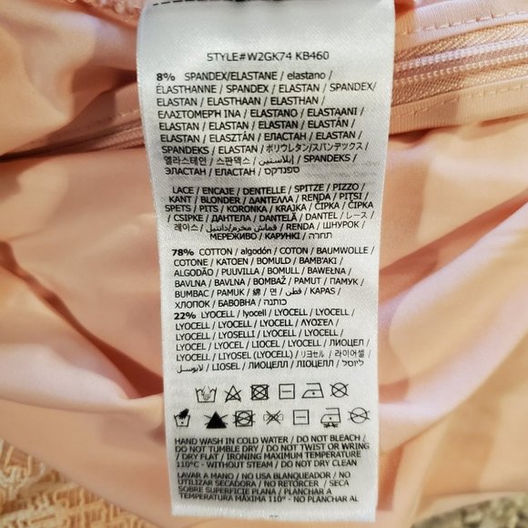 GUESS | Maxi Light  Salmon Backless Side Slit Macramè Janet Dress (Size L) - Picture 14 of 16